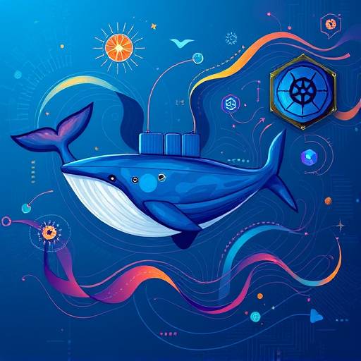 Blog post thumbnail showing the Docker and Kubernetes logos intertwined